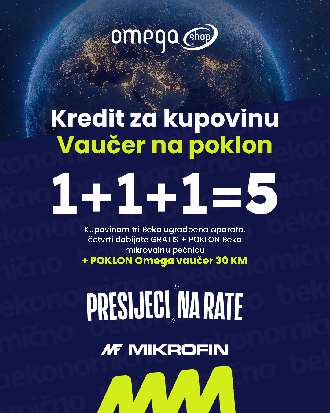 Omega shop i Mikrofin kampanja